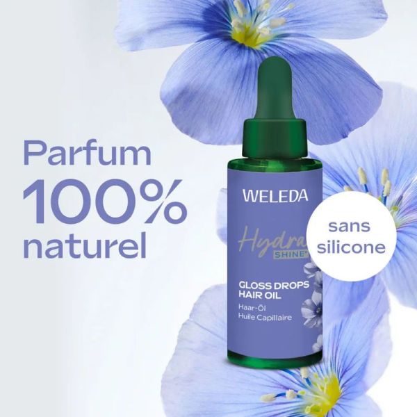 Weleda Hydra Shine huile capillaire brillance gloss 30ml