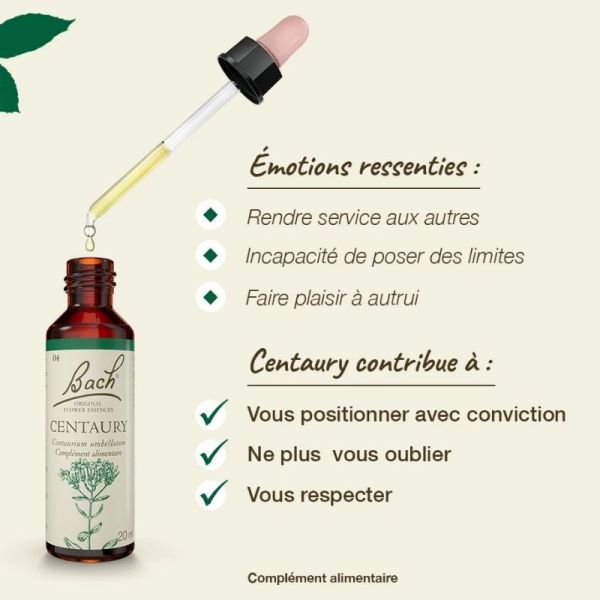 Fleurs de Bach Original Centaury 20ml
