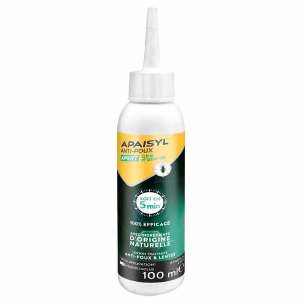 Apaisyl Xpert Cire d'abeille lotion anti-poux et lentes 100 ml