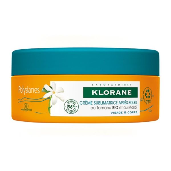 Polysianes Crème Sublimatrice Après-Soleil au Tamanu Bio et Monoï 200 ml
