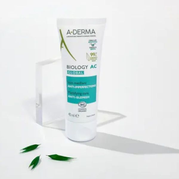 A-Derma Biology AC Global soin matifiant anti imperfections bio 40ml