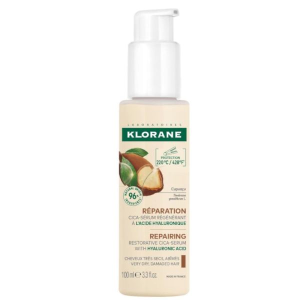 Klorane réparation Cica-sérum régénérant au Cupuaçu & acide hyaluronique 100ml
