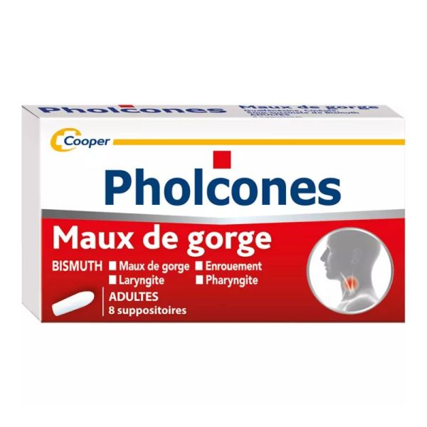 Pholcones Bismuth 8 suppositoires adultes