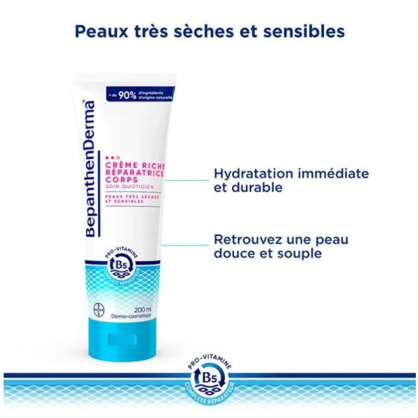 Bepanthen Derma baume réparateur Intense corps 200ml