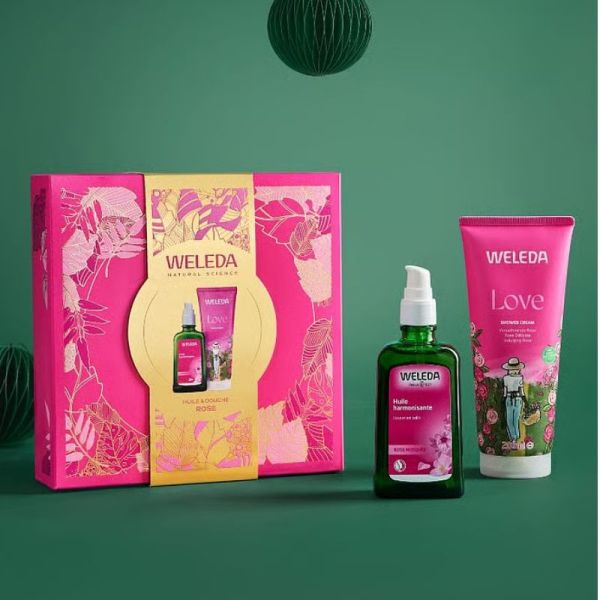 Weleda Coffret corps rose huile & douche