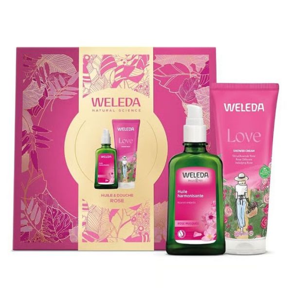 Weleda Coffret corps rose huile & douche