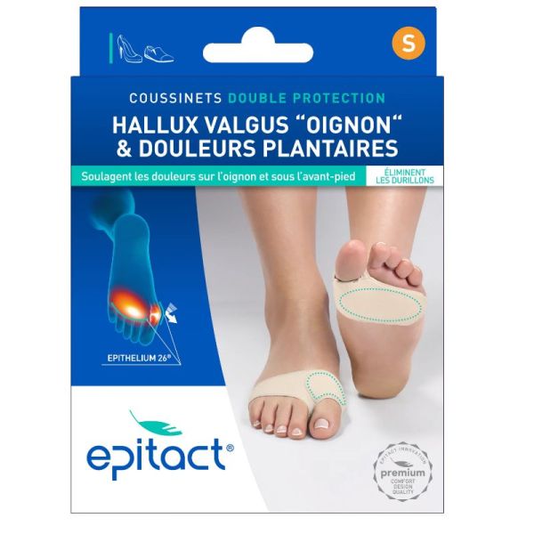 Epitact coussinets double protection Hallux Valgus S