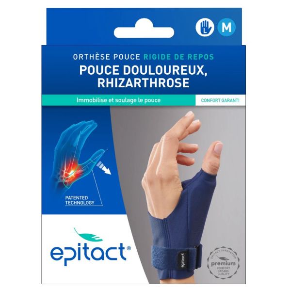 Epitact Orthèse pouce gauche M rigide de repos Rhizarthrose 1 unité