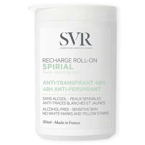 SVR Spirial déodorant anti-transpirant 48H recharge Roll-On 50 ml