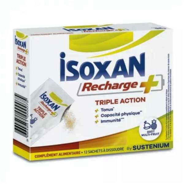 Isoxan Recharge+ Triple Action action 12 sachets