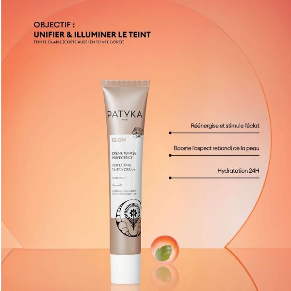 Patyka Glow crème teintée perfectrice teinte claire 40ml
