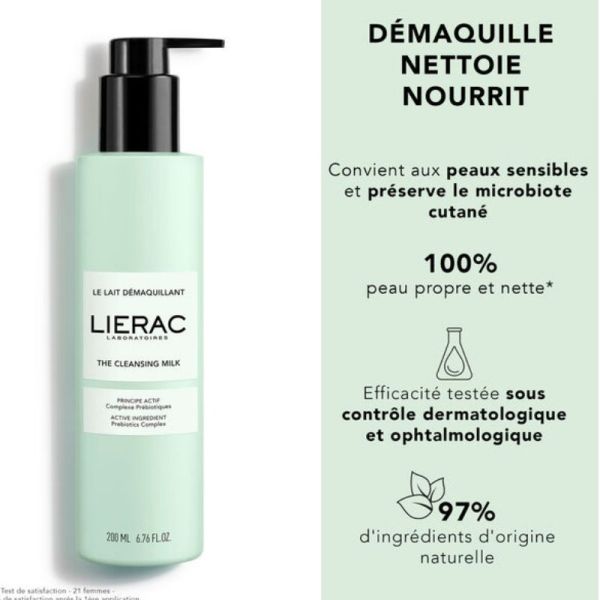Lierac le lait démaquillant 200ml