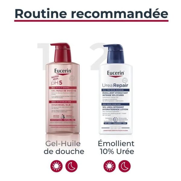 Eucerin pH5 gel-huile de douche 400ml