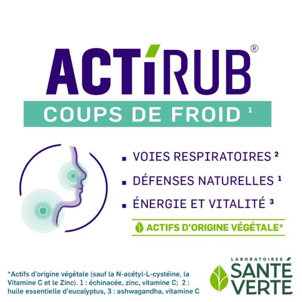 Sante Verte ActiRub coups de froid 15 comprimes