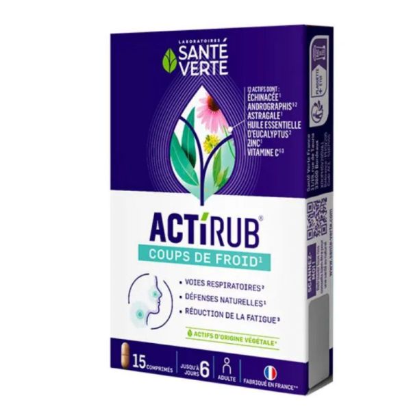 Sante Verte ActiRub coups de froid 15 comprimes
