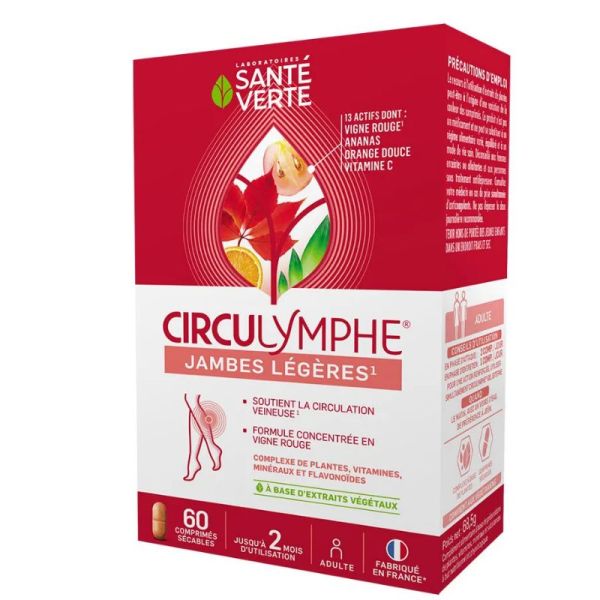 Sante Verte Circulymphe jambes légères 60 comprimes