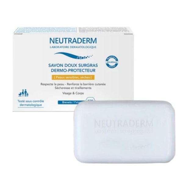 Neutraderm savon solide doux surgras dermo protecteur peaux sèches 200g