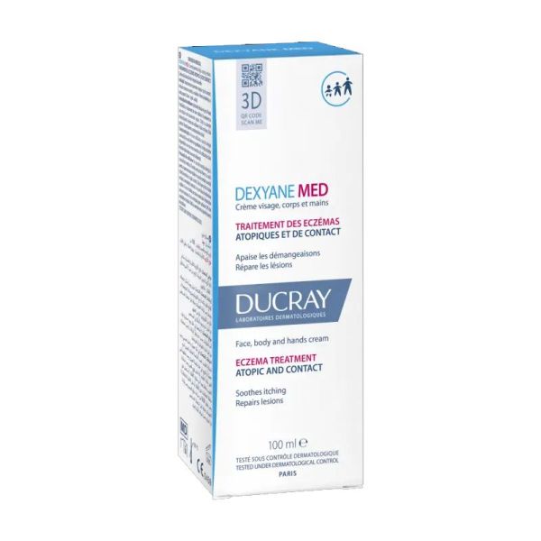 Ducray Dexyane Med crème visage, corps et mains traitement eczéma 30ml