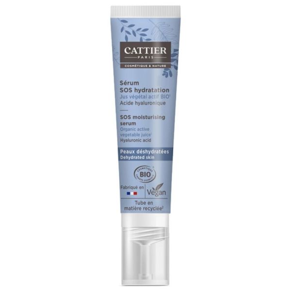 Cattier Sérum SOS hydratation peaux déshydratées Bio 30 ml