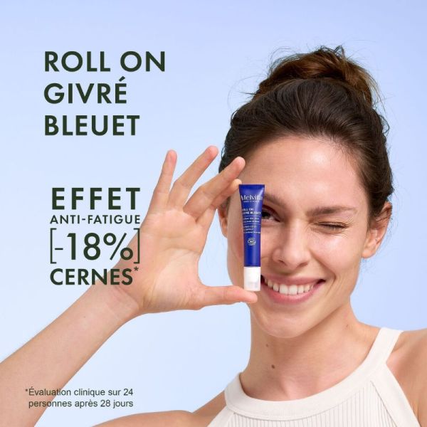 Melvita Roll-on contour des yeux givré bleuet bio 10ml