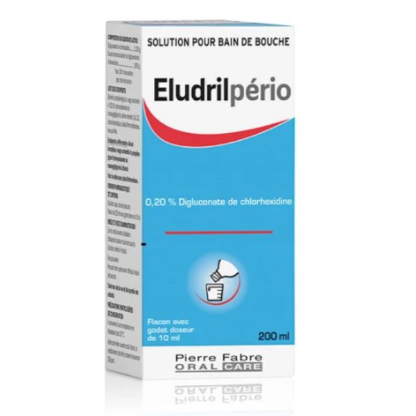 Eludril perio 0,2 % bain de bouche 200ml