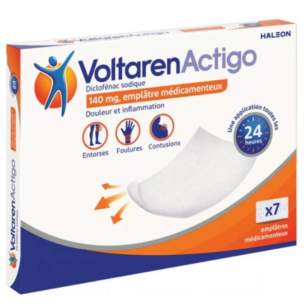 VoltarenActigo 7 emplâtre médicamenteux