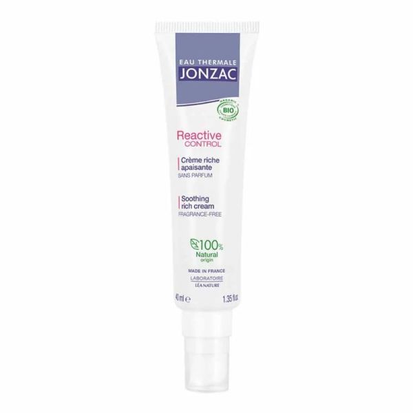 Eau Thermale Jonzac Reactive Control crème riche apaisante sans parfum 40ml