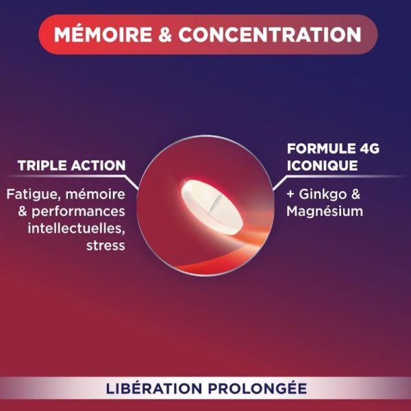 Forté Pharma ultra boost 4G mémoire & concentration Ginseng Ginkgo 15 comprimés