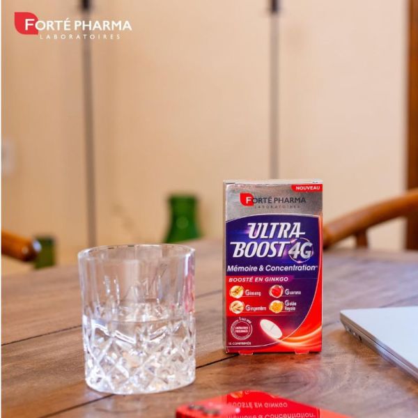 Forté Pharma ultra boost 4G mémoire & concentration Ginseng Ginkgo 15 comprimés