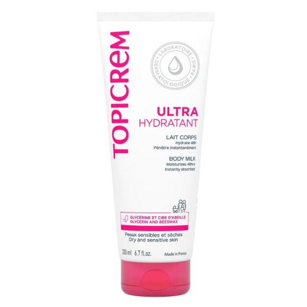 Topicrem Ultra-Hydratant Lait Corps 200 ml