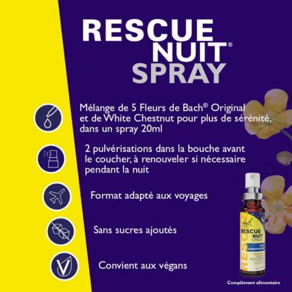 Bach Rescue Nuit spray 20ml