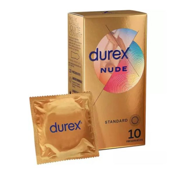 Durex Préservatifs Nude ultra fin 10 préservatifs