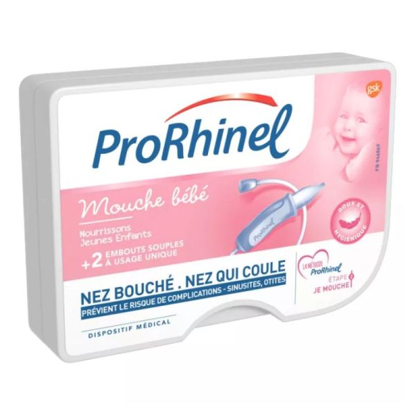 ProRhinel Mouche Bébé + 2 Embouts Jetables Souples