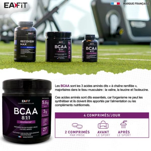 Eafit BCAA 8.1.1 saveur pastèque 275g
