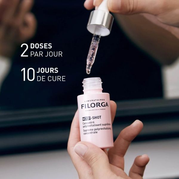 Filorga NCEF-SHOT Sérum anti-rides fermeté et éclat cure 10 Jours 15ml