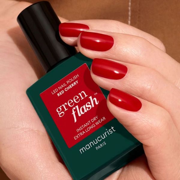 Manucurist Green Flash vernis semi permanent Red Cherry 15ml