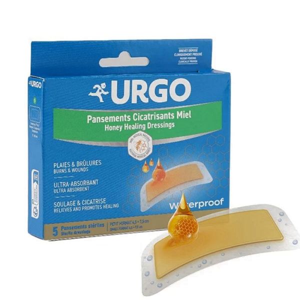 Urgo premiers soins pansement cicatrisant miel 5 unités