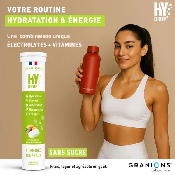Granions Hydrop hydratation mangue passion 20 comprimés
