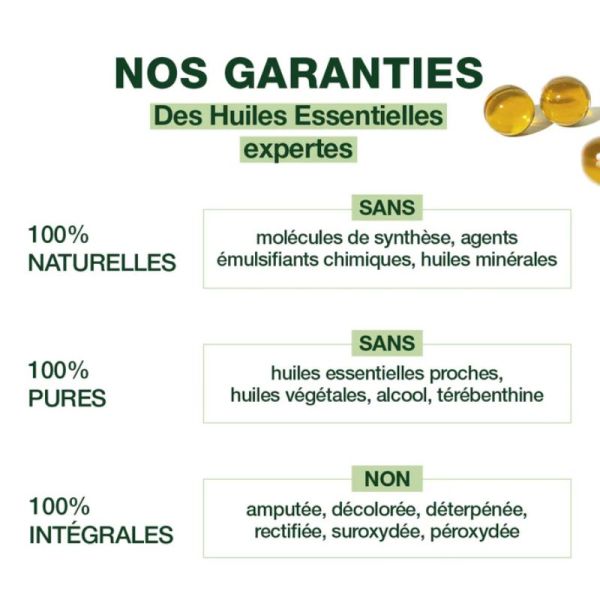 Pranarôm les huiles essentielles Ravintsara Bio 60 perles