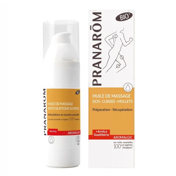 Pranarôm Aromalgic huile de massage arnica Bio 100ml