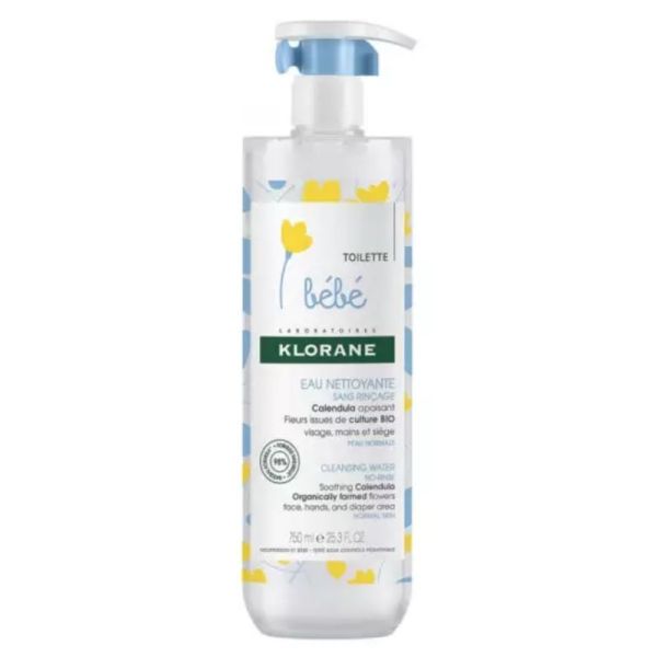 Eau nettoyante sans rinçage bébé 750ml