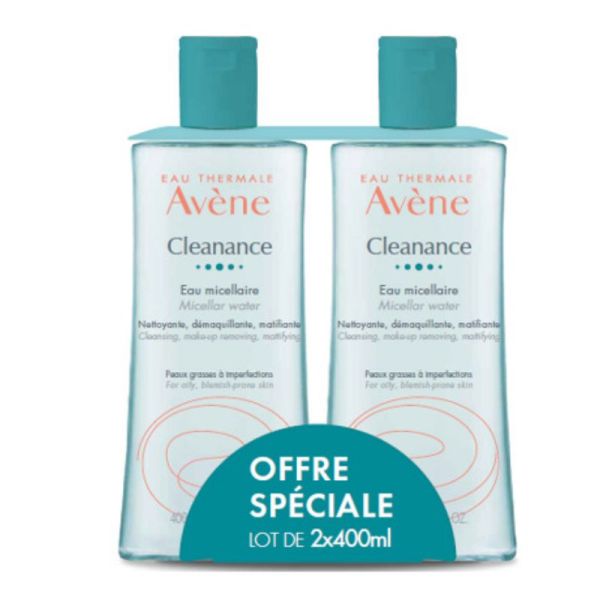 Cleanance eau micellaire 2x400ml
