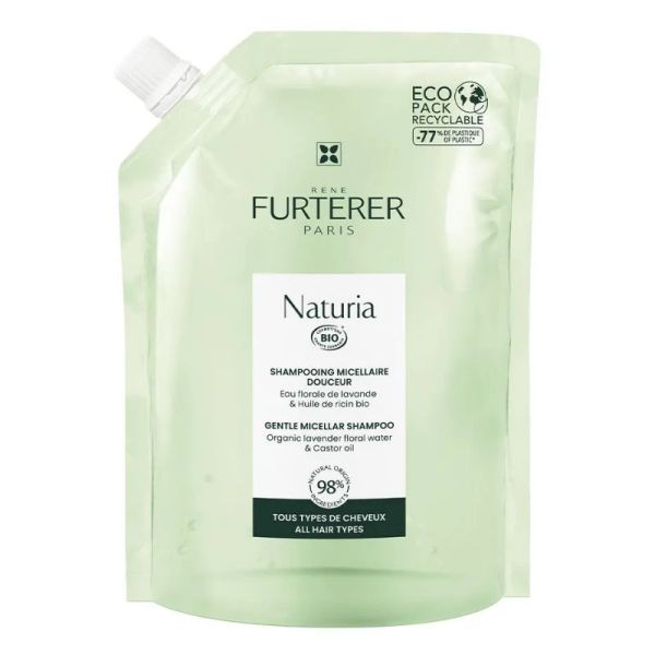René Furterer Naturia shampooing micellaire douceur bio eco-recharge 400ml