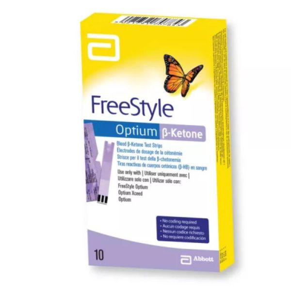 Abbott Freestyle Optium B-cétones 10 bandelettes
