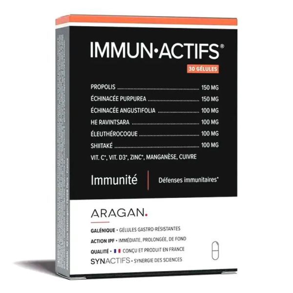 Aragan Synactifs Immun Actifs Immunité 30 Gélules