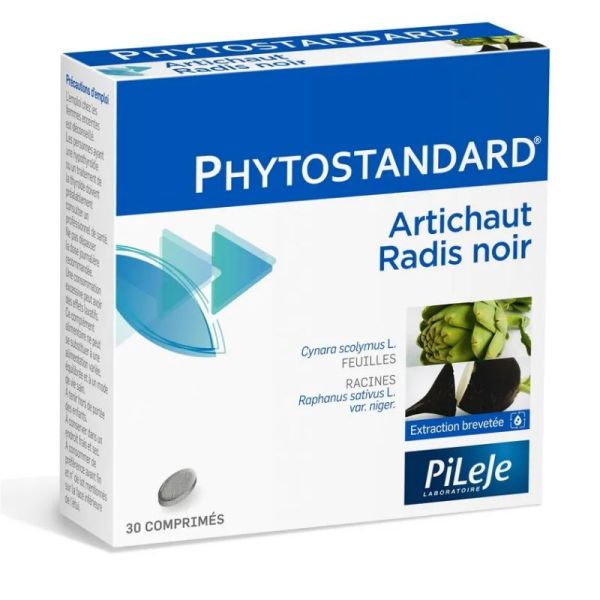 Pileje Phytostandard Artichaut Radis Noir 30 comprimés