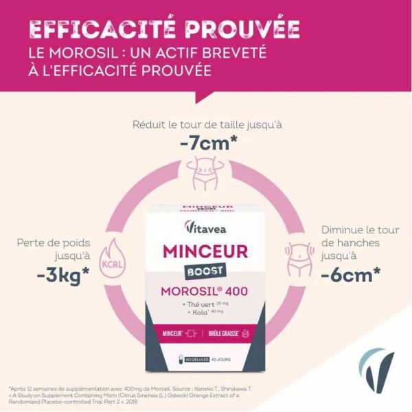 Vitavea Santé Minceur Boost Morosil 40 gélules