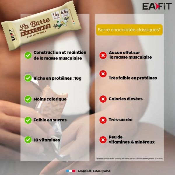 Eafit Active Food barre protéinée Vanille 46g