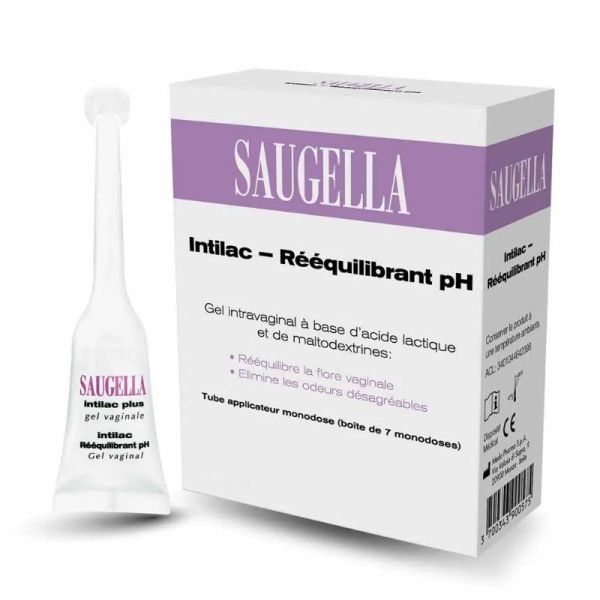 Saugella Intilac gel intravaginal rééquilibrant pH 7 monodoses