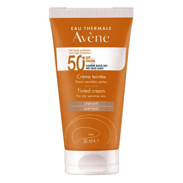 Avène crème visage teintée SPF50+ peaux sensibles et sèches 50ml